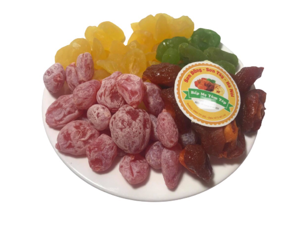 500GR Ô MAI XÍ MUỘI ĐÀO MIX 4 VỊ ĂN LÀ NGIỀN ĐẶC SẢN ĐÀ LẠT