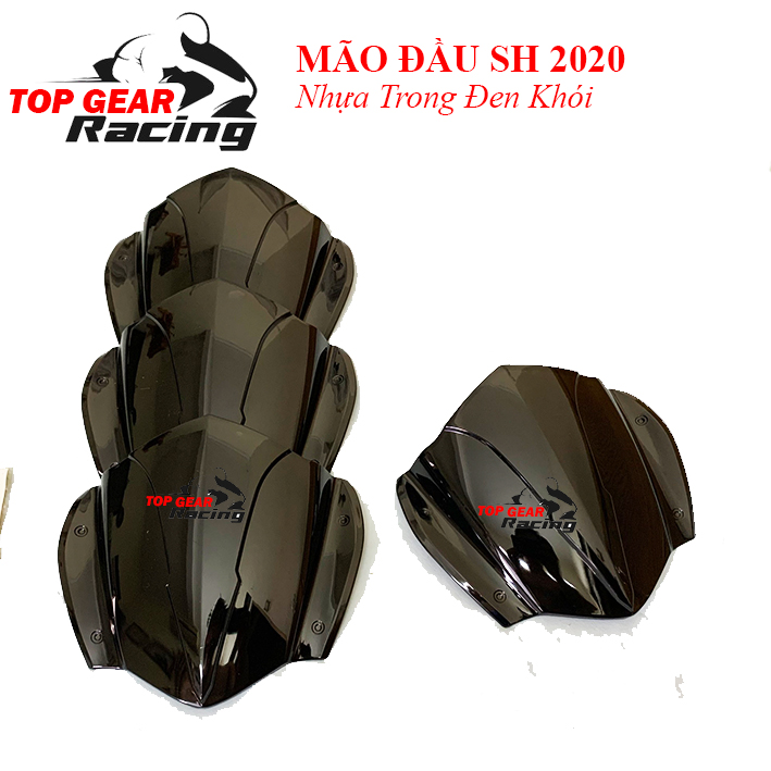 Ốp Mão Đầu SH 2020 2023 Nhựa ABS Đen Khói Carbon <TOPGEAR>