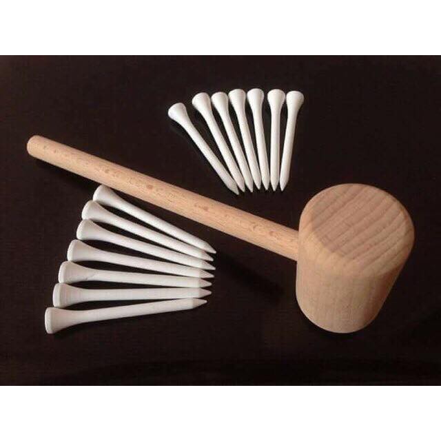 Set búa và 20 đinh gỗ - rèn vận động tinh cho bé