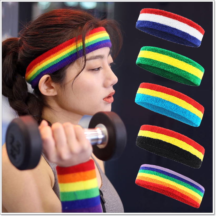 Băng Đô Thể Thao Nam Nữ Đa Sắc 01 Headband Thấm Mồ Hôi Băng Trán Cao Cấp Dùng Cho Bóng Rổ Bóng Đá Bóng Chuyền Tập Gym Chạy Bộ Tennis Yoga Đạp Xe