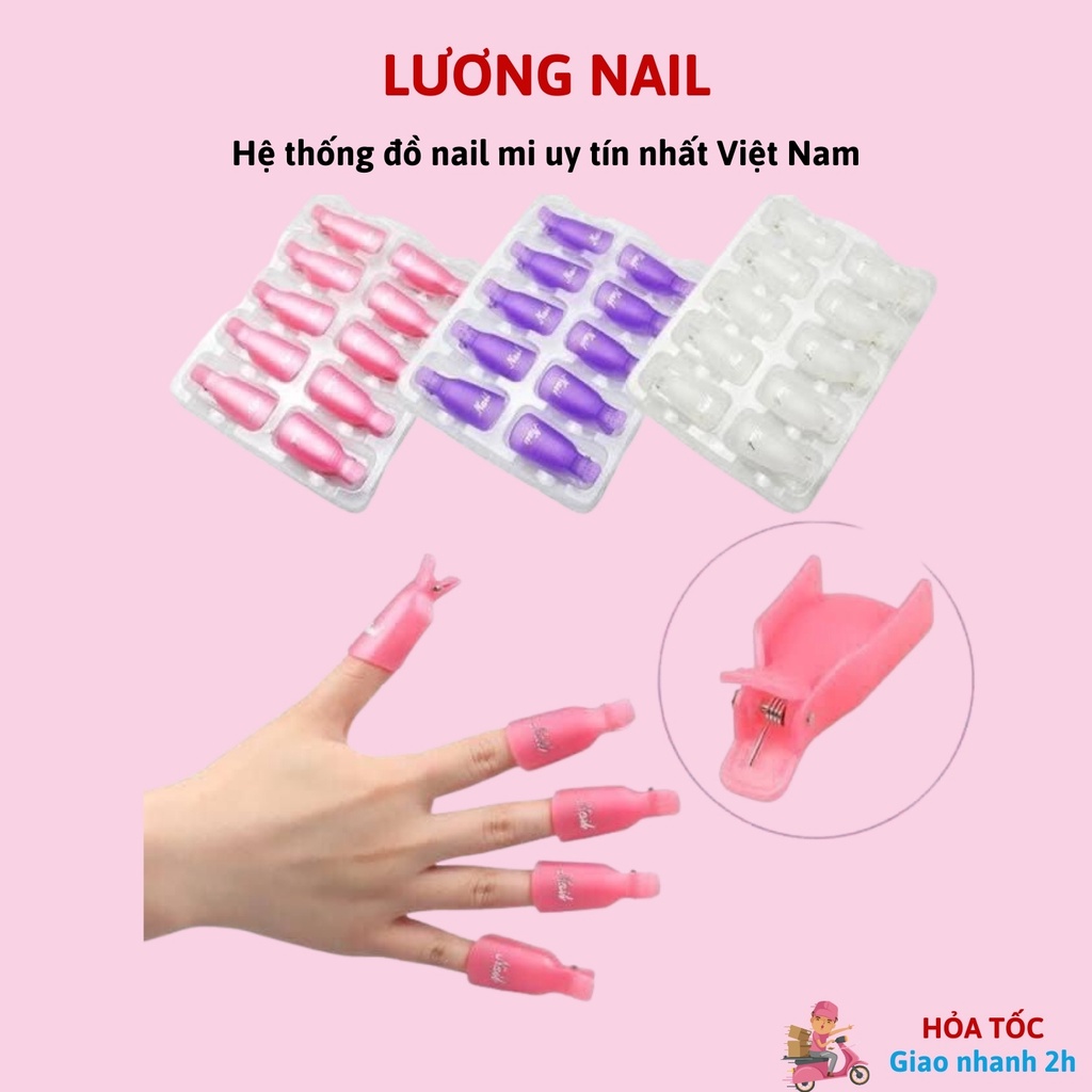 Kẹp ủ phá gel phá móng tay móng chân loại bằng nhựa