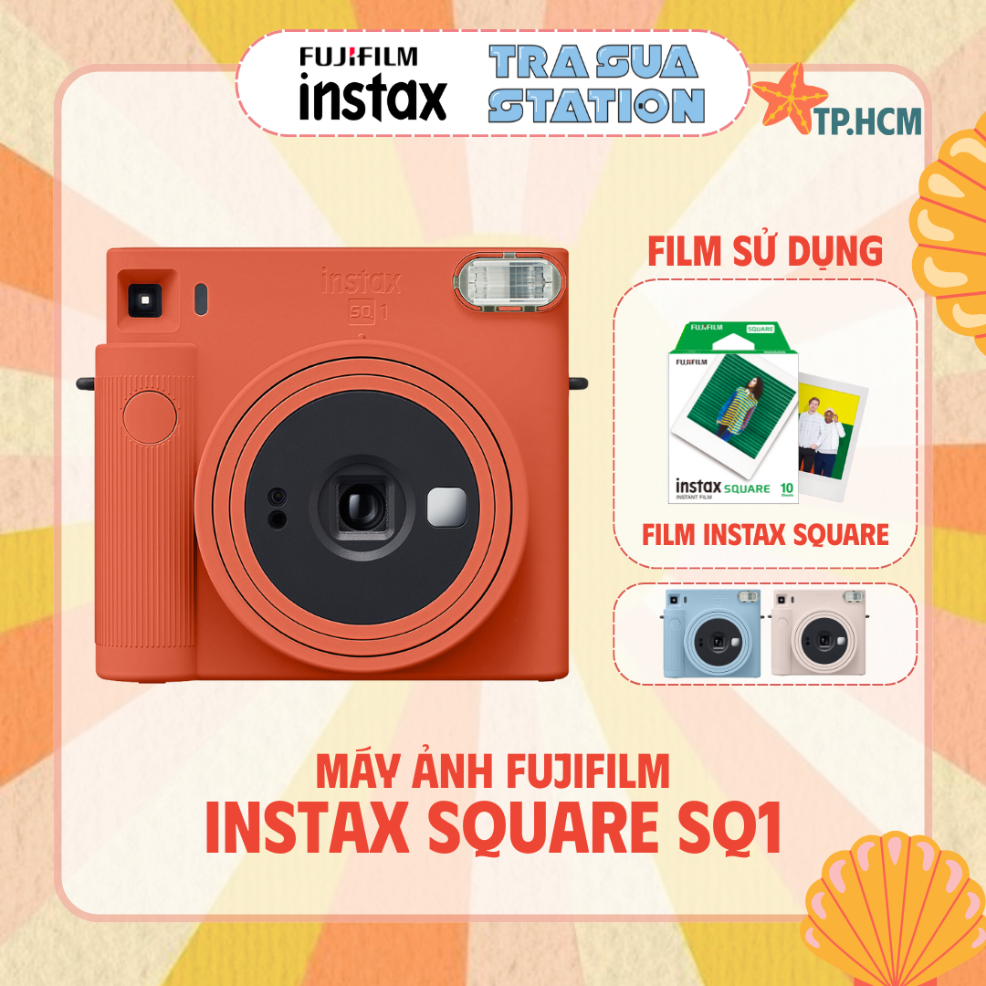 [HCM] MÁY CHỤP ẢNH LẤY LIỀN FUJIFILM INSTAX SQUARE SQ1 - Máy ảnh lấy ngay chính hãng Fujifilm - Bảo hành 1 năm chính hãng