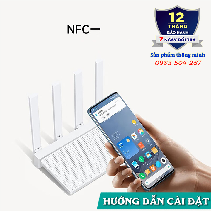 Router Xiaomi AX3000T Wi-Fi 6 hỗ trợ Mesh, tối ưu cho nhà nhiều tầng