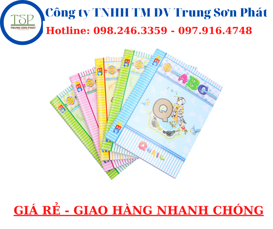 Tập viết abc ( 96 trang - 200 trang ) ( 70gsm ) ( 10 cuốn/ lốc ).