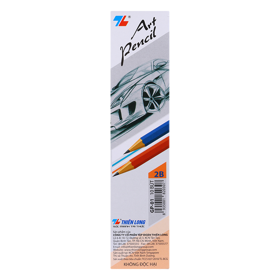 1 hộp 10 cây bút chì gỗ thiên long gp-01