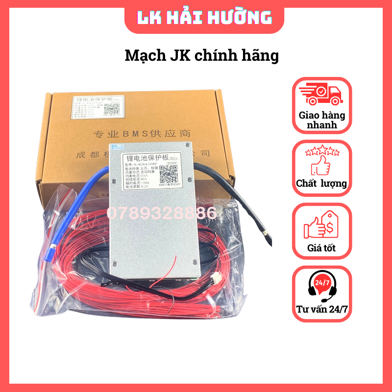 Mạch Jikong BMS Bluetooth JK cân bằng chủ động pin Lithium, LifePO4