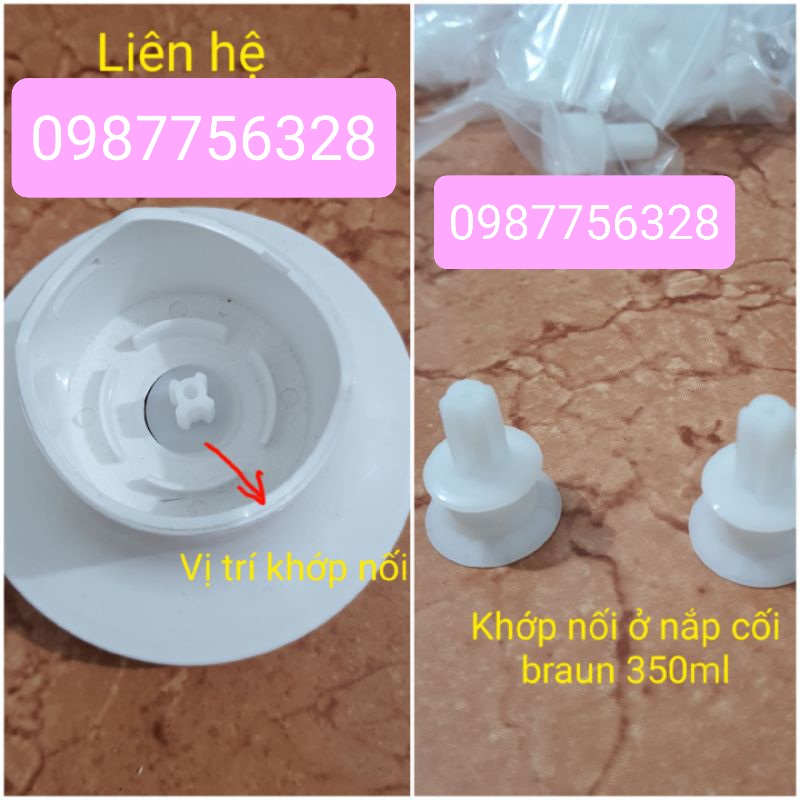 Phụ kiện braun hoa khế nắp cối khô hc 350mlcho máy xay braun mq5245 mq3045 mq5045 mq545