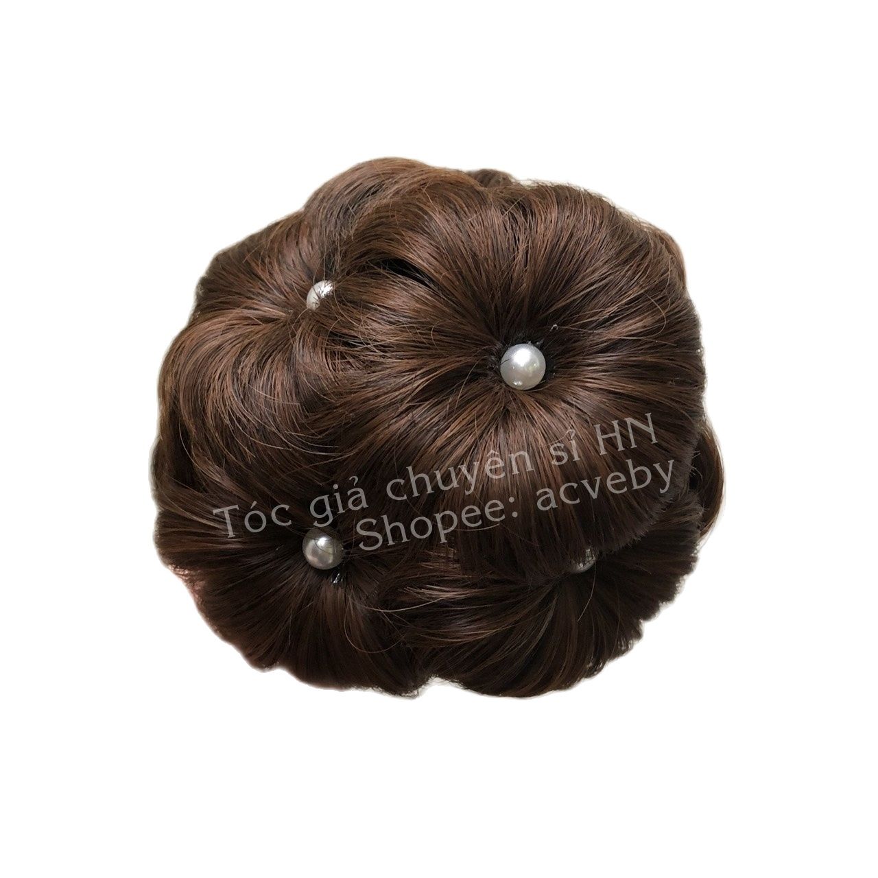 Đính ngọc búi hoa kẹp xước phu nhân