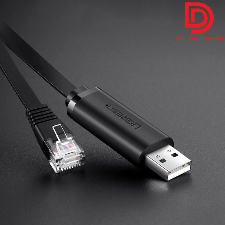 Cáp lập trình Console USB to RJ45 Ugreen 50773 dài 1,5m chính hãng