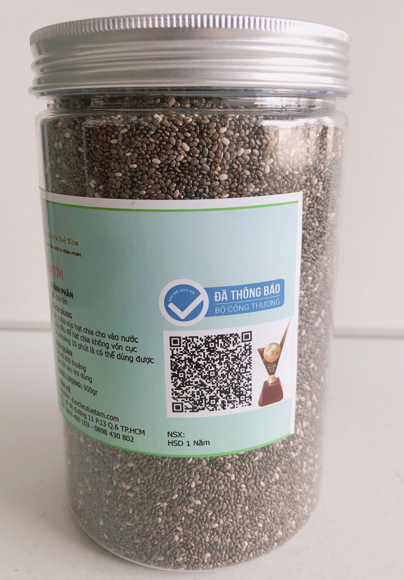 [HCM]Hạt chia tím (hủ 500gr)