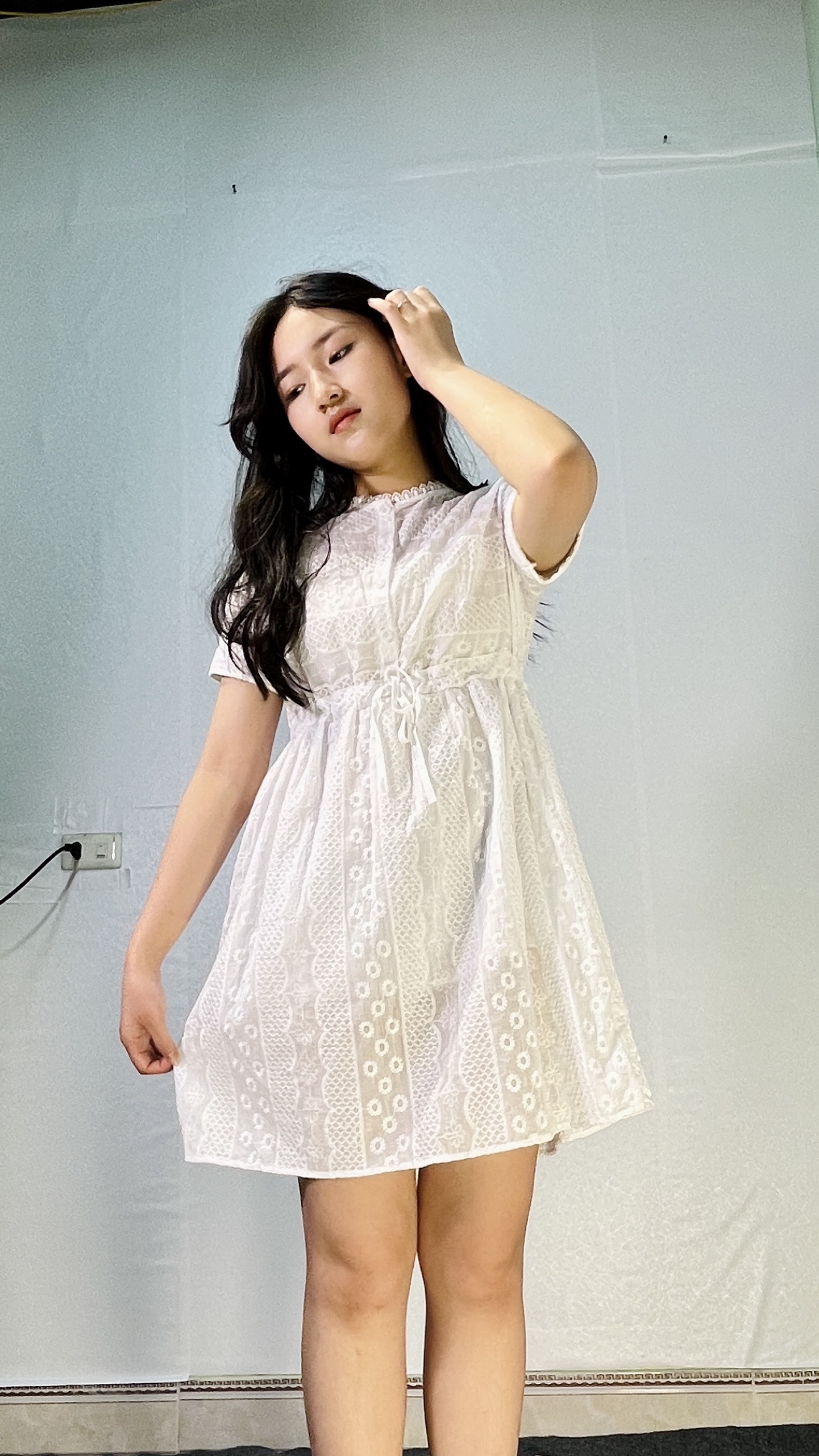 Váy Thô Babydoll Hoạ Tiết