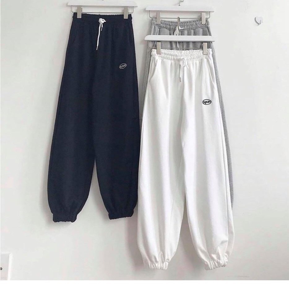 Quần Chinos QUẦN JOGGER THỂ THAO NAM NỮ SPUN 2 MÀU UNISEX THOÁNG MÁT CAO CẤP -