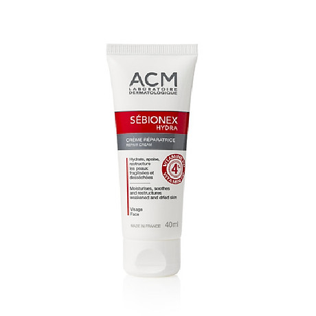 Kem dưỡng ẩm dành cho da mụn, da kích ứng ACM Sébionex Hydra Repair Cream 40ml