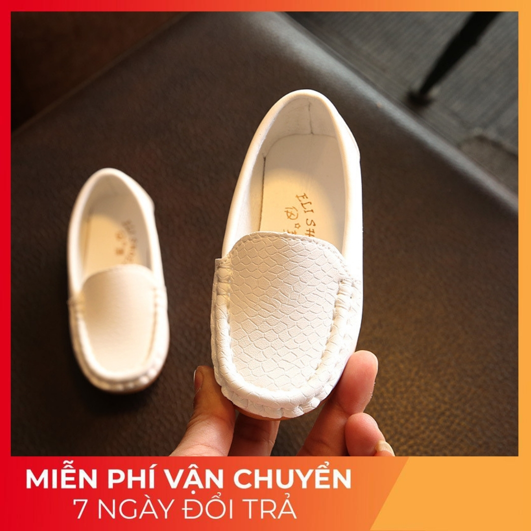 Giày lười da mềm đế êm cho bé A1 Quảng Châu cao cấp