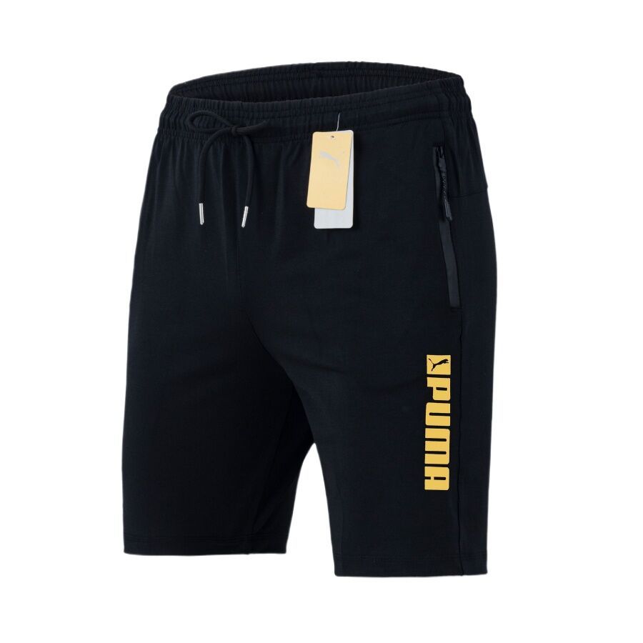 Quần short thể thao nam Kenstore Q34 chất thun thể thao co dãn 4 chiều thoải mái thoáng mát màu đen đơn giản phối màu logo in sắc nét