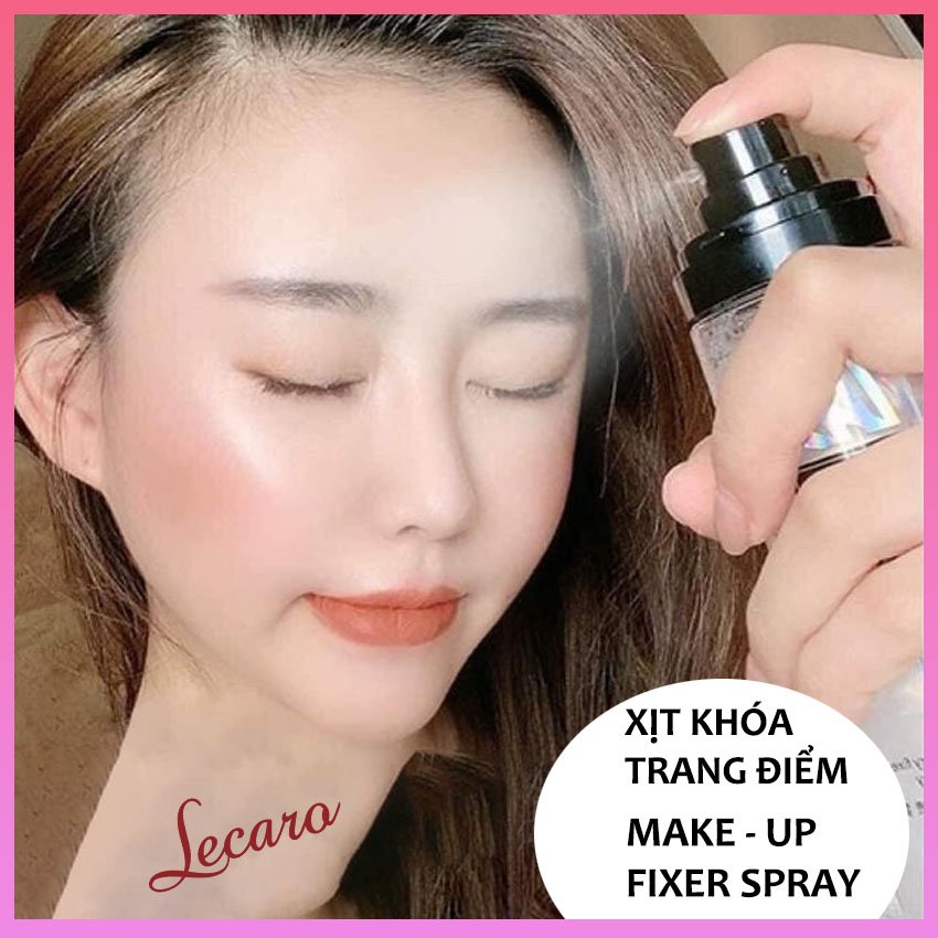 [Siêu Hot 2021] Xịt Khoá Trang Điểm Bắt Sáng MAKE UP FIXER SPRAY, Xịt Khoá Nền Trang Điểm, Giữ Lớp Nền Lâu Trôi Suốt Nhiều Giờ, Xịt Giữ Ẩm, Kiềm Dầu Suốt 12h, Dưỡng Ẩm Da Mặt, Mỹ Phẩm Nội Địa Trung, L