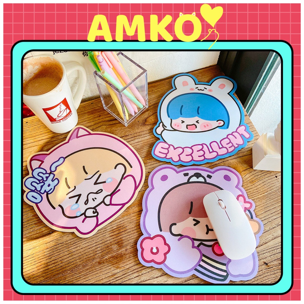 Tấm lót chuột chống trơn trượt siêu bền ,mouse pad - chất liệu da cao cấp chuyên di chuột amko lc02