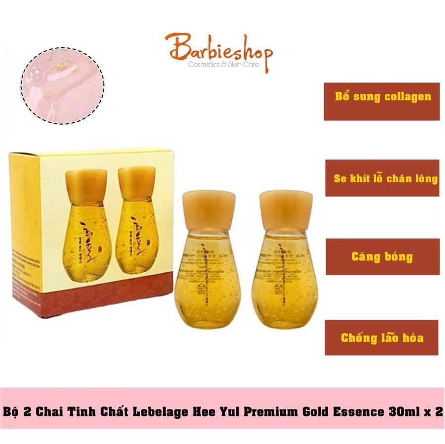 Set 2 Chai Tinh Chất Serum Lebelage HeeYul Premium Gold Essence 30ml