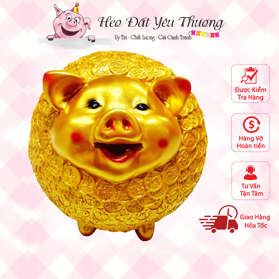 Lợn đồng xu phong thủy phiên bản mới