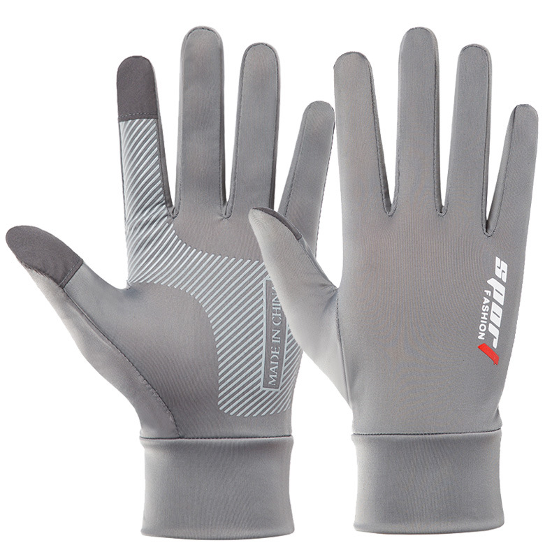 U0026 #039; Summer men fingerless mesh sun gloves outdoor five-finger mesh breathable quick gloves (driving, fishing, delivery, cycling) - 2