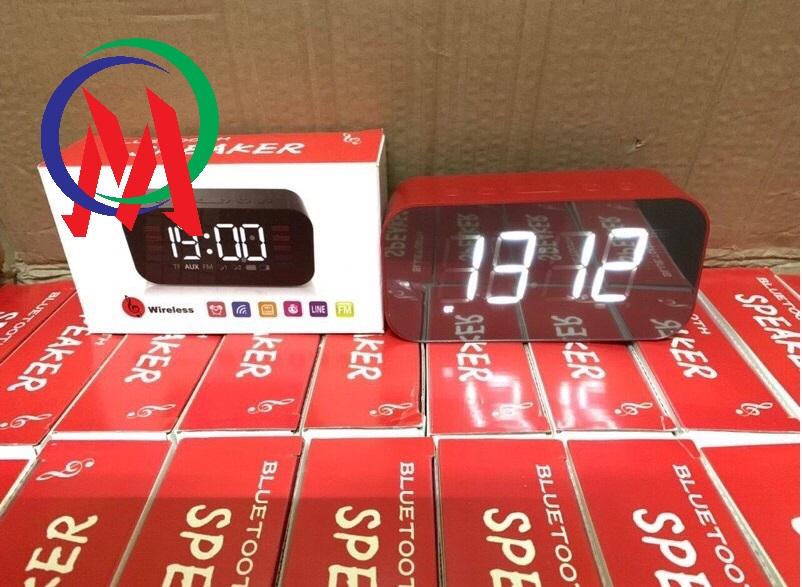Loa bluetooth A65 có đồng hồ ledâm thanh siêu hay bass trầm ấm pin trâu