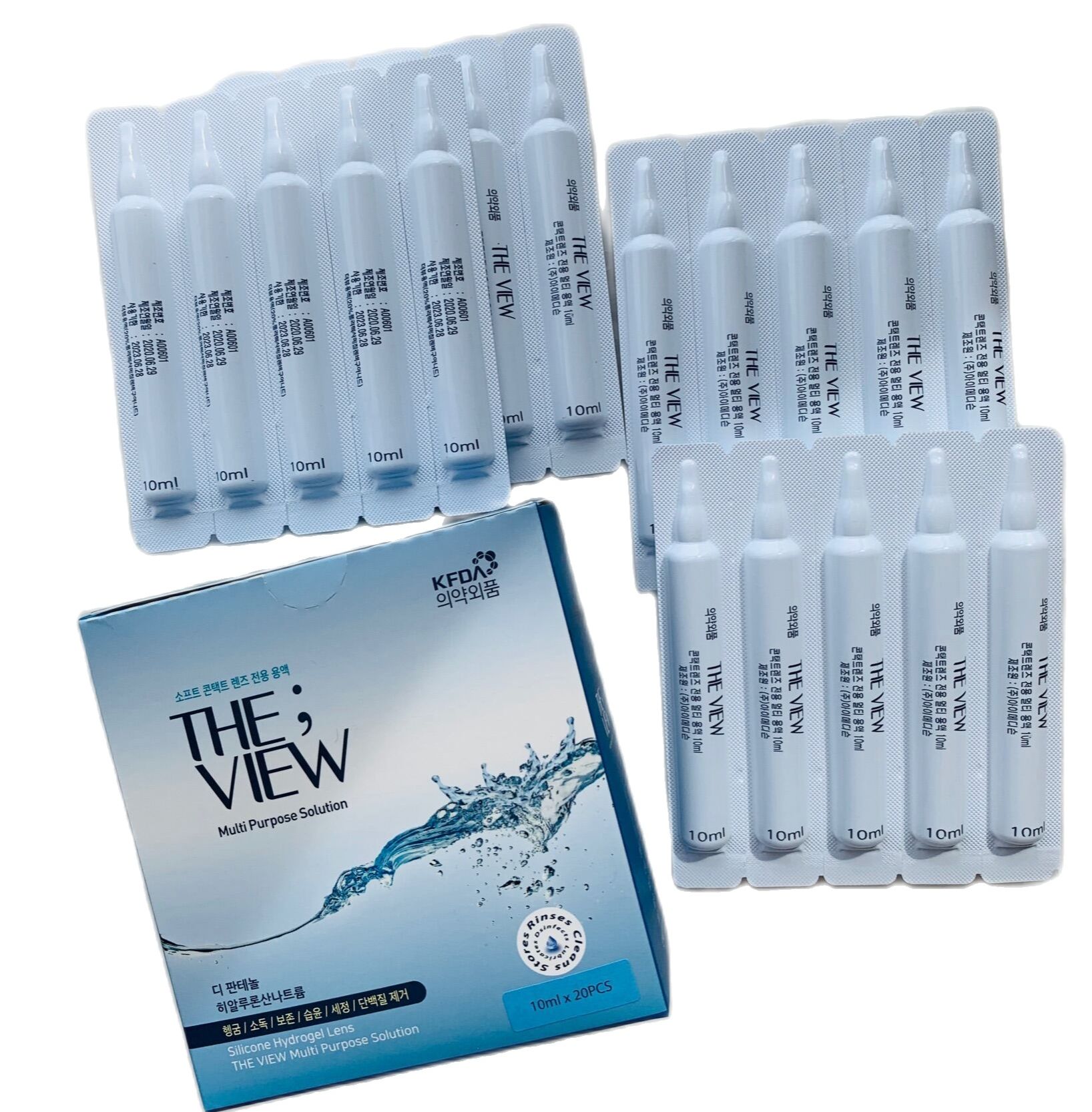Nước ngâm kính áp tròng the view hàn quốc dạng tuýp du lịch 10ml