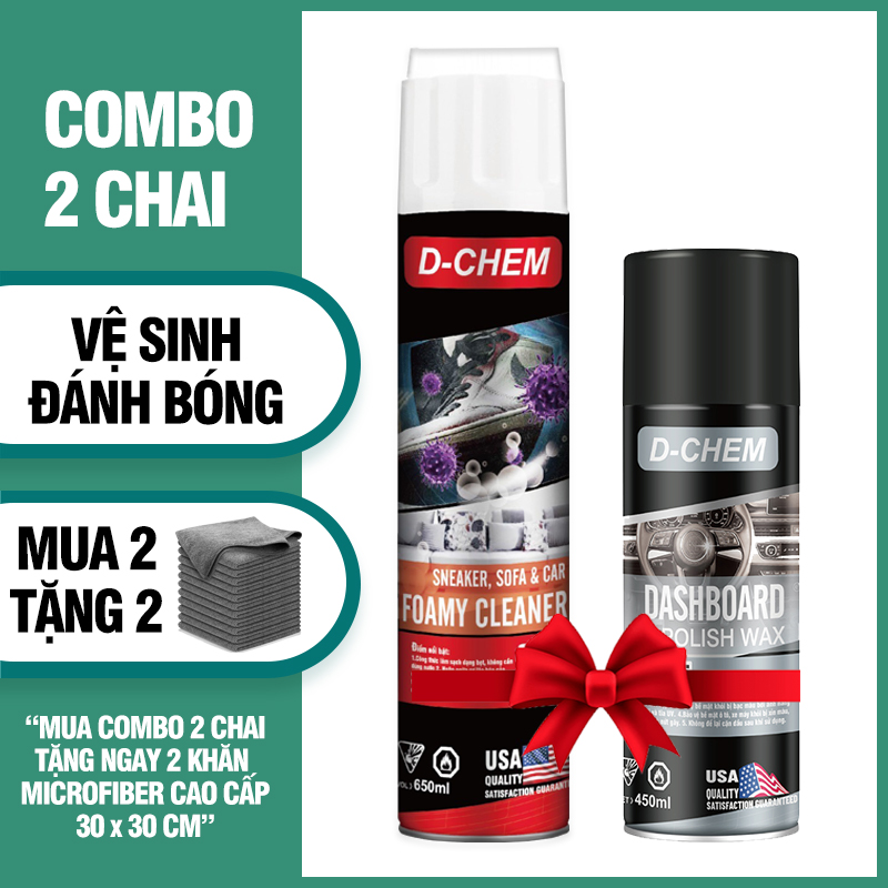 Combo 1 chai xịt vệ sinh giày sneaker + 1 chai xi đánh bóng đồ da chăm sóc và vệ sinh giày toàn diện