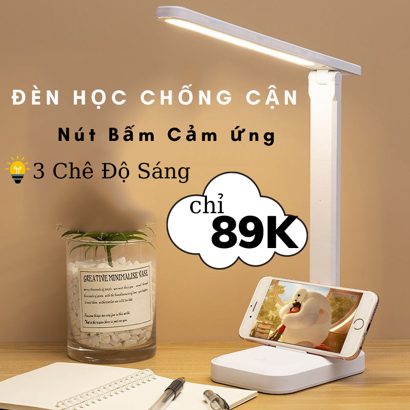 Đèn học chống cận, đèn học để bàn học, bàn làm việc bảo vệ mắt chống cận thị jena.s
