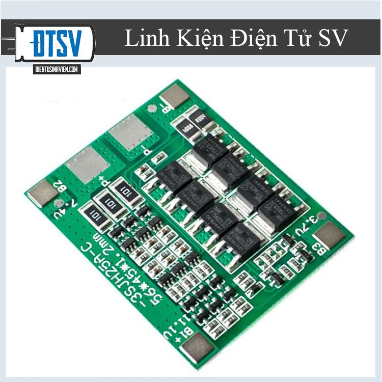 Mạch Sạc Xả Bảo Vệ Pin Lithium Li-Ion 18650 3S 11.1V 25A - Cân Bằng Cell