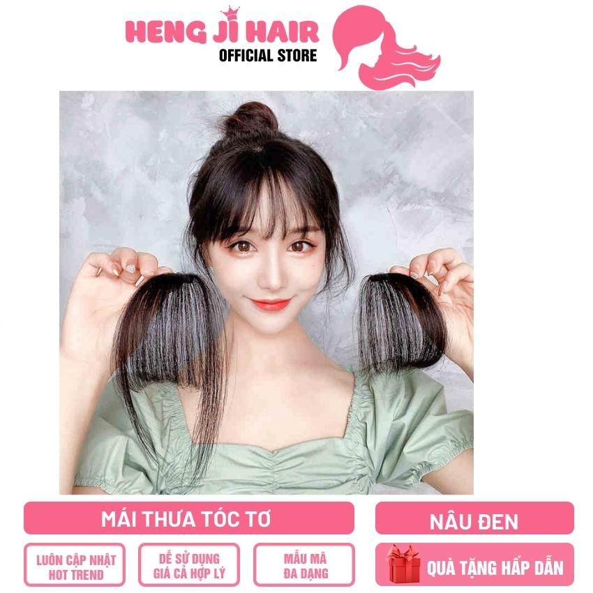 [TẶNG QUÀ 29K] Tóc Giả Nữ Mái Thưa Tóc Tơ HH02 Tóc Tơ Nhân Tạo Chịu Nhiêt 180 Độ, Bền, Chịu Nhiệt, Duỗi, Gập, Uốn... Thoải Mái, Dễ Dàng Kết Hợp Cùng Các Kiểu Tóc - Hengji Hair Official Store