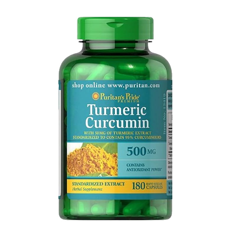 Tinh chất nghệ vàng Curcumin Puritan's Pride 500mg hộp 180 viên