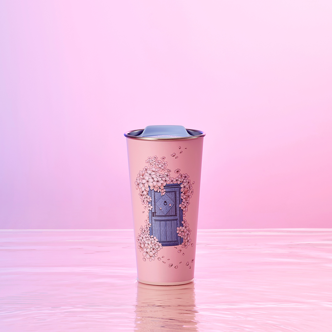 Bình starbucks giữ nhiệt 16oz chry blsm scrt gdn dr