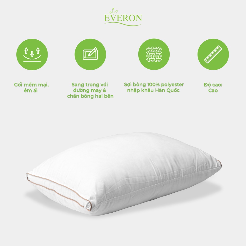Ruột gối everon siêu êm standard soft 45x65