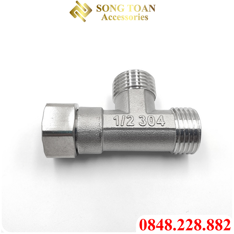 Tê Chia Nước, Ngã Ba Chia Nước Nhà Tắm Ren 1/2 21mm