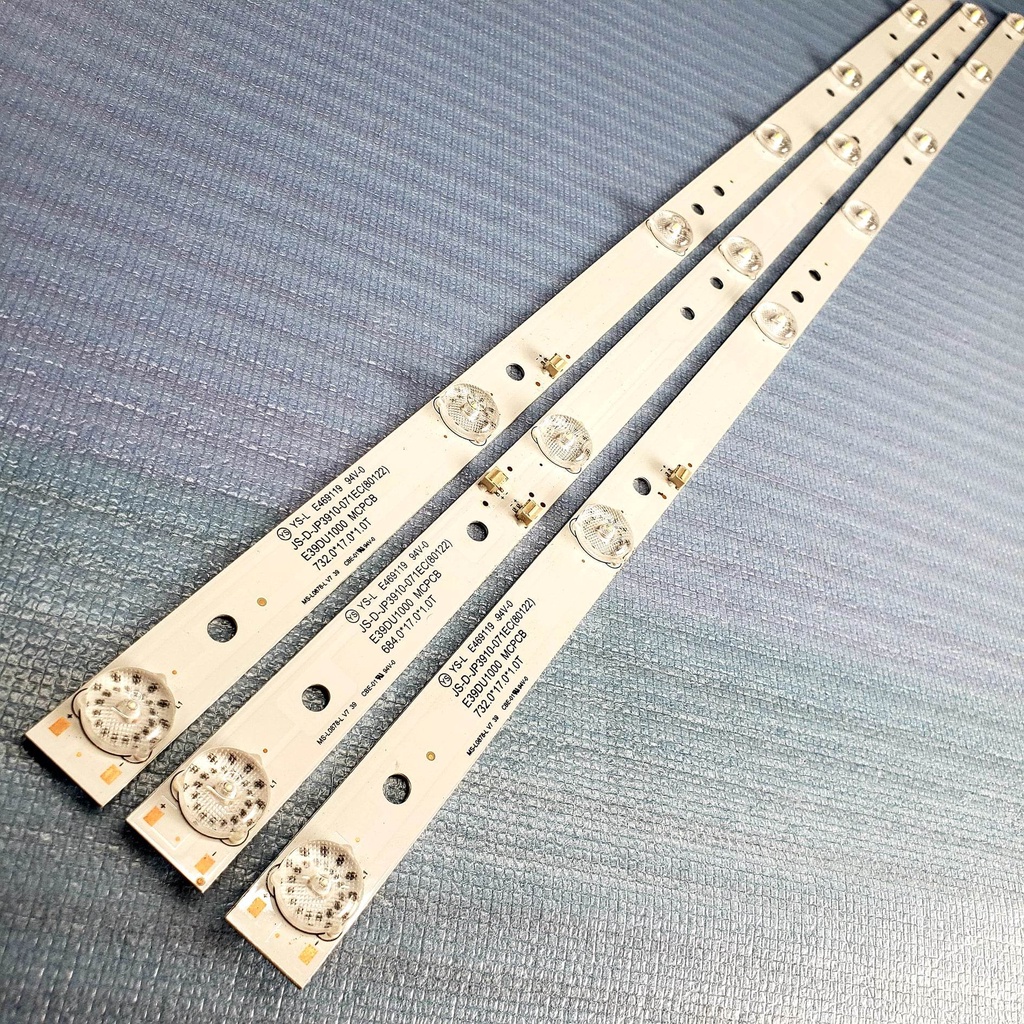 Bộ led tivi asano 40df2200, bộ 3 thanh led nền