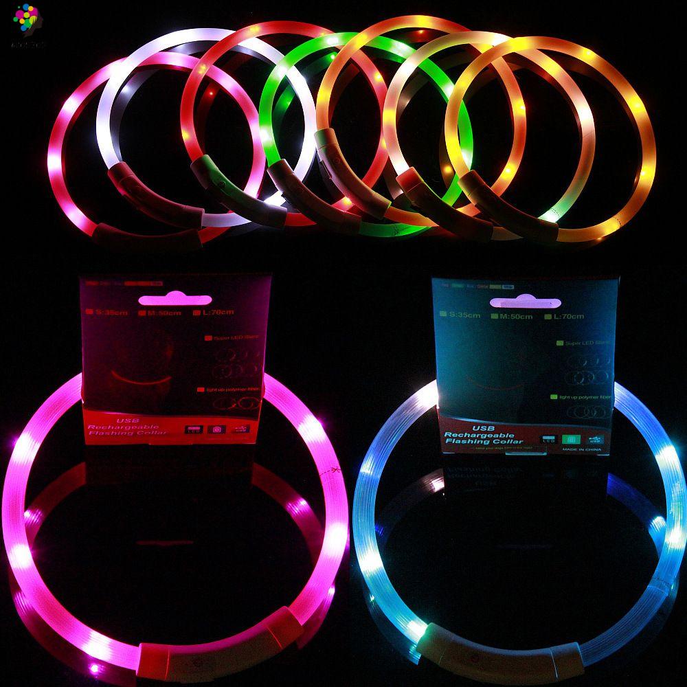 Vòng đeo cổ có đèn LED 7 màu cho thú cưng
