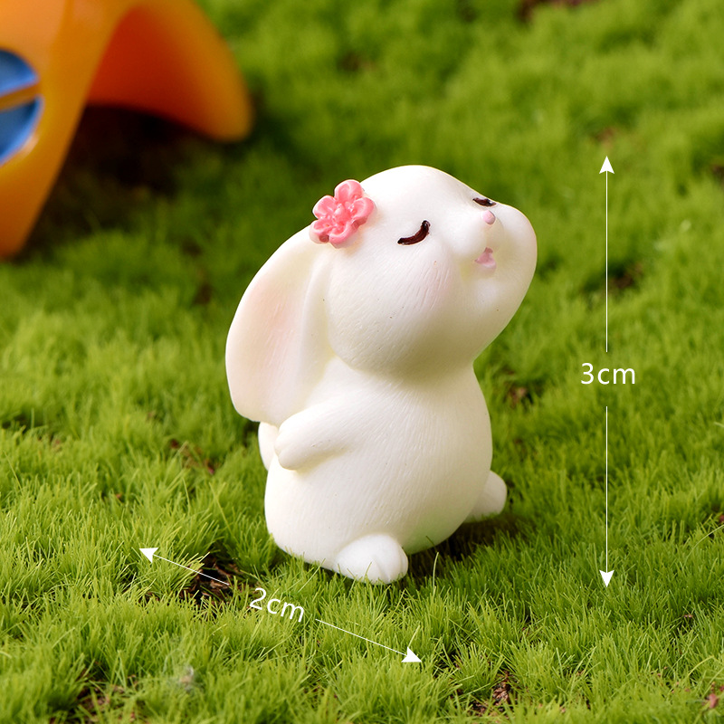 Thỏ Mô hình trang trí tiểu cảnh, terrarium