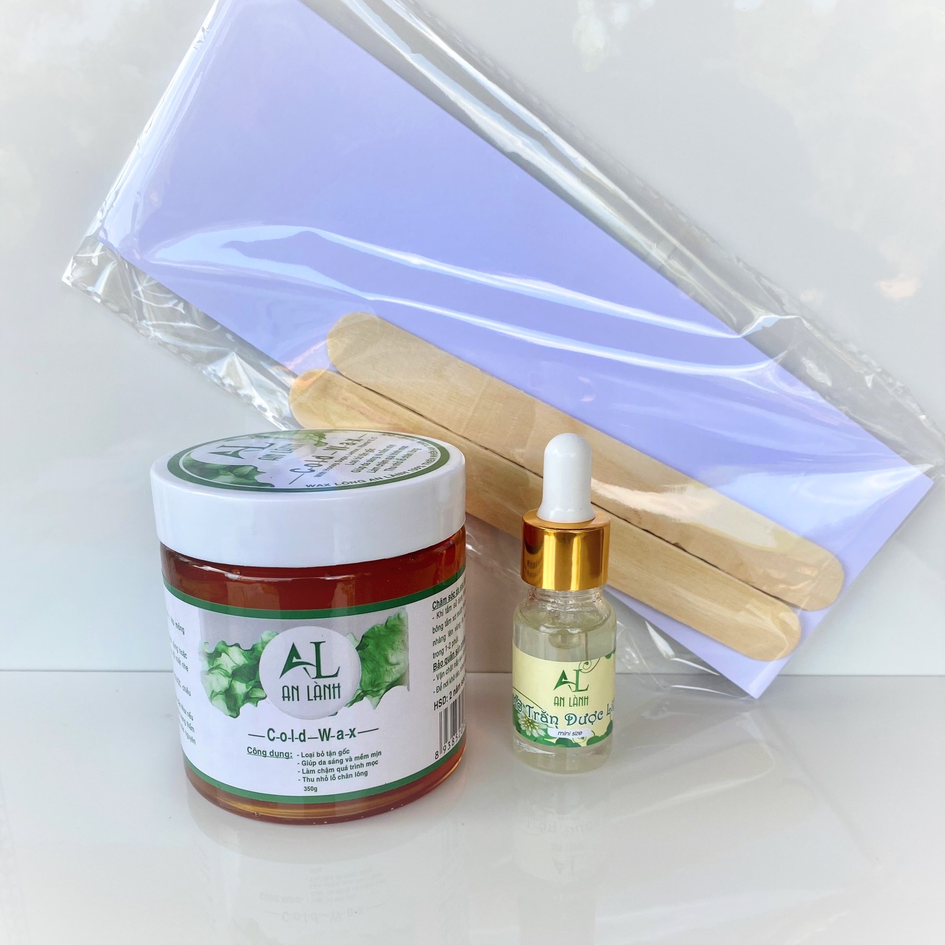 Combo wax lông an lành và mỡ trăn an lành 10ml