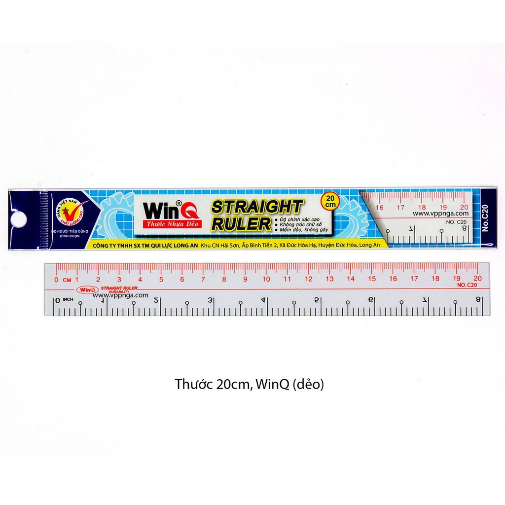 1 cây thước dẻo 20cm winq c20 - k pen