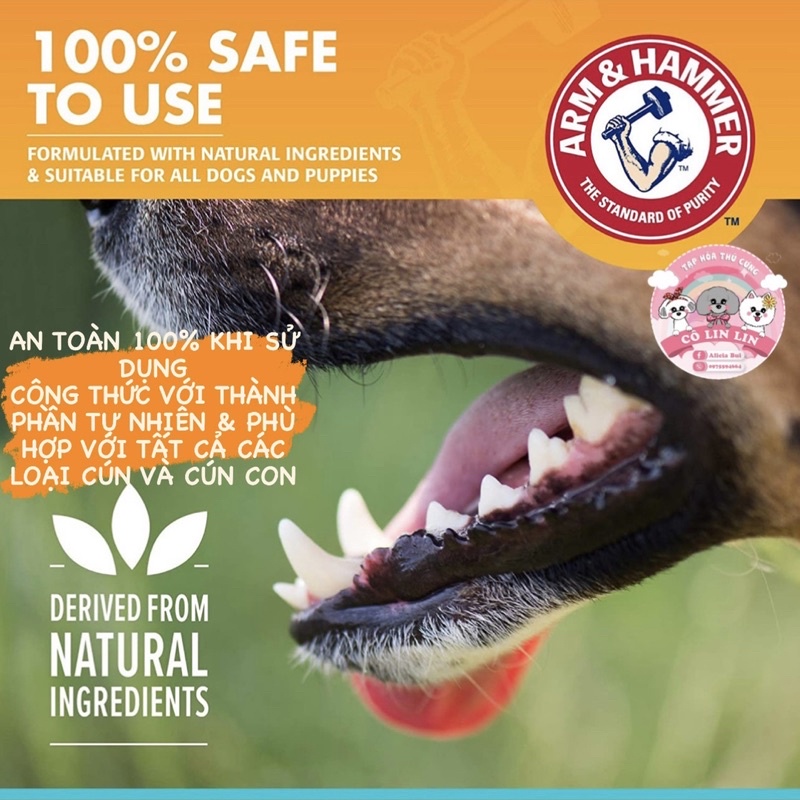 Xịt hôi miệng và làm trắng răng cho cún Arm & Hammer 118ml