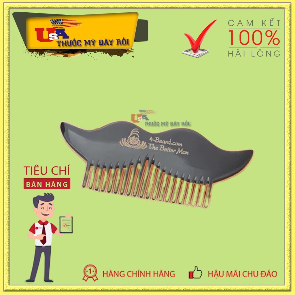 Lược chải râu beard comb - sừng bò châu phi