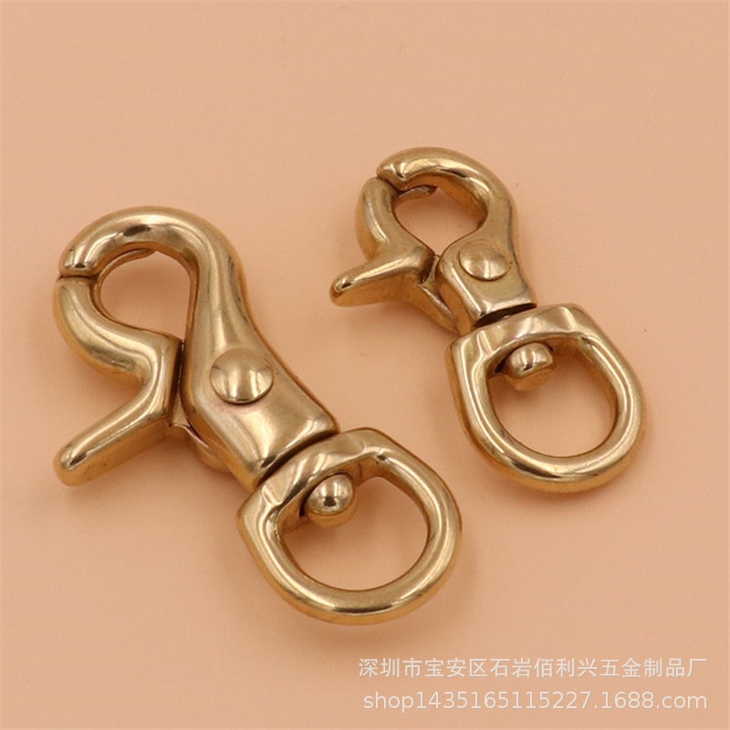 Móc khóa càng cua bằng đồng thau bền đẹp