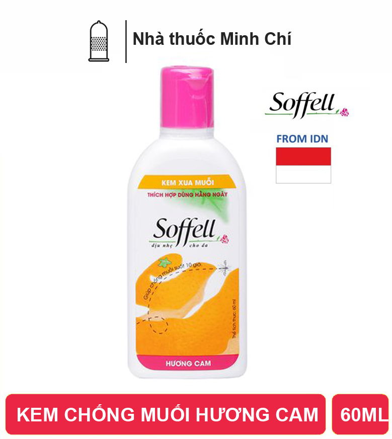 Kem bôi chống muỗi Soffell HƯƠNG CAM 60ml