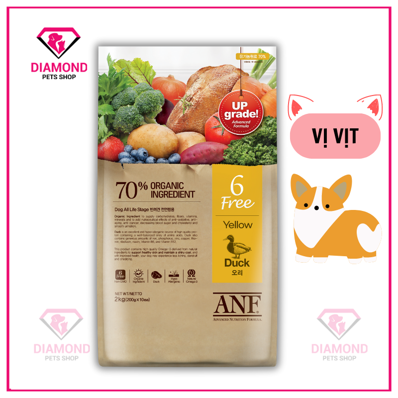 Anf - thức ăn hạt hữu cơ dành cho chó anf 6kg