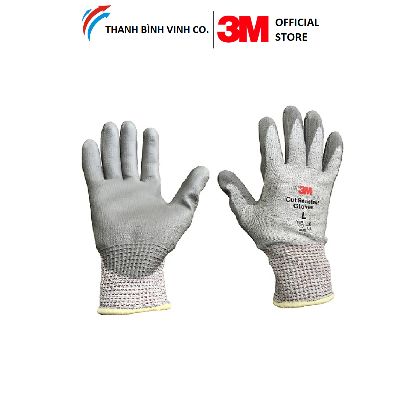 Găng Tay Chống Cắt 3M Cấp Độ 3 - Xám