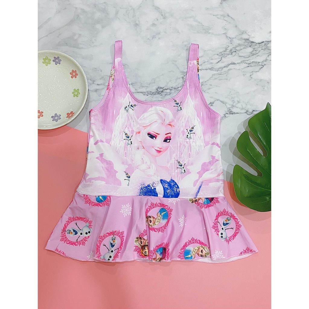 Đồ bơi bé gái 15-40 kg - váy bơi bé gái liền thân -kelly wang