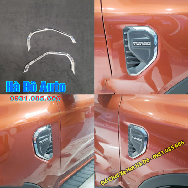 Ốp Bảo Vệ Mang Cá Everest 2022 2023 2024 2025 Mạ Crom & Nhựa ABS Đen - Ốp Mang Cá Ford Everest