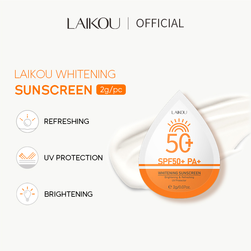 Kem chống nắng laikou kem chống nắng uv suncream face body kem chống thấm nước spf50+ 2gram