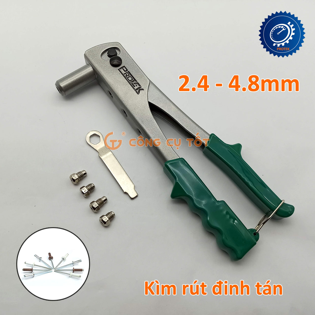 Kìm rút đinh tán, rive protek pr-8101 267mm