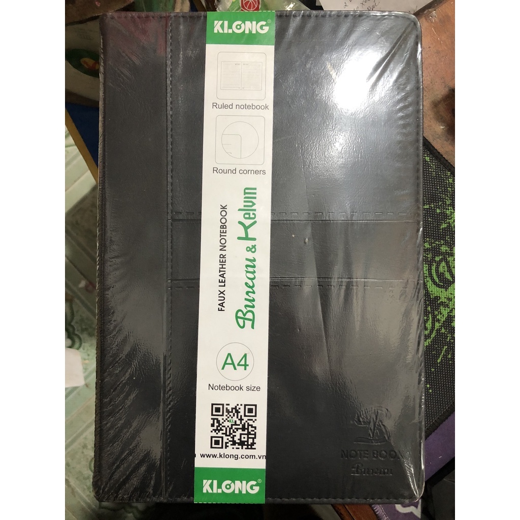 Sổ bìa giả da bureau a4 klong - 500 trang - ms 334
